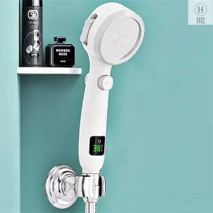 연수기능 온도계샤워기 온도표시샤워기 필터 가정용 헤드 절수샤워 수압강화 욕실용품