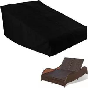 UCARE 더블 와이드 파티오 체이스 라운지 의자 커버 방수 82인치 야외 2인용 라탄 데이베드 소파