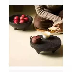 우아한 전통 교자상 소반 테이블플랫블랙 다과상 미니