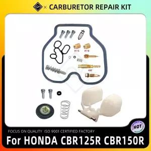 오토바이 기화기 씰 켓 다이어프램 재구성 부품 혼다 CBR125R 플로트가 포함된 수리 키트