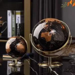 고급 지구본 장 현관 세계지도 소품 인테리어 대형 블랙