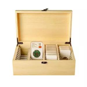 동전수집케이스 주화 코인 상자 보관함 원목 진열 홀더