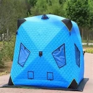 원터치 큐브 텐트 돔 겨울 빙어 방한 낚시 누빔 캠핑