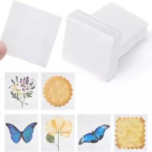 50PCS 2x2 인치 글래신 플랫 종이 봉투 우표용 작은 반투명 보관용 자체 밀봉 미니 동전 수집 복권 카드