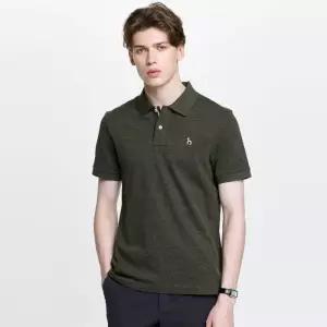 [백화점 정품] 헤지스 [26SS] 남성 로고자수 면혼방 반팔 카라티셔츠 HZTS6B403K2