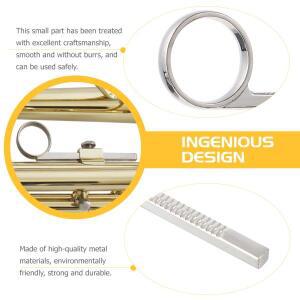 1세트 고퀄리티 트럼펫 핑거 링 소프트 표면 슬라이드 교체 액세서리 금관악기 연주자용