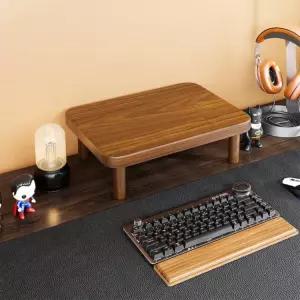 원목 모니터 받침대 책상 정리 거치대 공유기 소형 미니