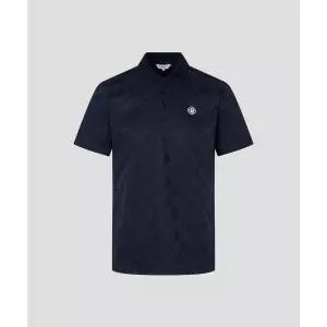 빈폴 BEANPOLE GOLF [HERITAGE] 남성 자가드 반소매 티셔츠 - 네이비 BJ6342B14R 312196