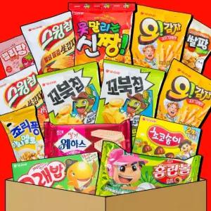 어린이날 종합선물세트 과자 14종 간식꾸러미 단체간식 어린이집 답례품 와썹 스낵박스