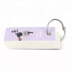 포켓 단어 암기 링 플래시카드 휴대 학습 단어장 미니 노트