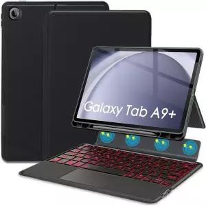11970378 태블릿 키보드 북커버 케이스 갤럭시 탭 A9 플러스 11인치 2023 백라이트 멀티 앵글 킥스탠드 초