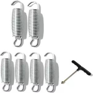 SJDHAHC 트램펄린 스프링 6팩 - 3.9인치 교체용 공구 호환 가능한 고강도 방청 부품
