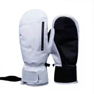성인용 벙어리 스키장갑 방수 스노우보드 겨울 보드장갑 화이트 남녀공용 손목스트랩