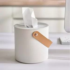 데스크테리어 원형 휴지 케이스 감성 인테리어 두루마리 티슈 보관함 롤휴지