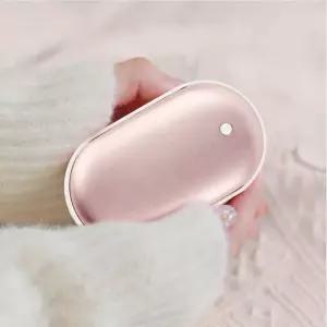 겨울 선물용 각인 손난로 보조배터리 4400mAh 휴대용 미니 핸드워머
