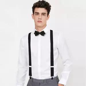 남자 정장 코디 아이템 셀프 웨딩 촬영 소품 성인용 멜빵 서스펜더 블랙 캐주얼