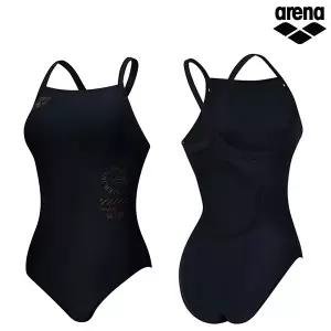 아레나 여성수영복 오션룹 원피스 드롭백 A6SL1LD06BLK