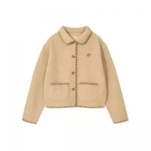 와키윌리 WACKY WILLY [지젤 ]우먼스 시어링 스티치 자켓 베이지 WA2503JK66BE