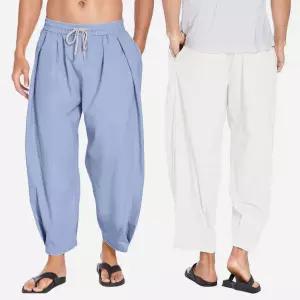 여름바지 모르킨 남자 블루머 린넨 배기 마바지 SD-250303