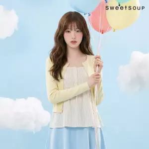 카디건 뷔스티에 블라우스 세트 (WC4TXE1)