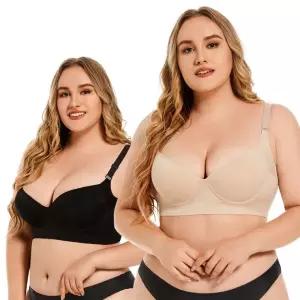 고퀄리티   보정 심리스 뽕브라 빅사이즈 처진가슴 브래지어 와이어