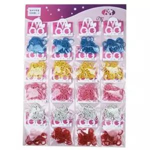 [반려] 강아지 20P 고무줄 애견 문펫 기본 세트 미용 머리끈