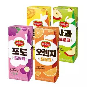 [델몬트] 드링크 오렌지 190ml x 48팩 / 음료수 팩주스