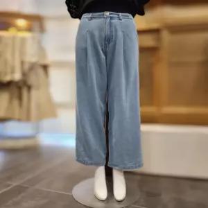 [플라스틱아일랜드] 플라스틱아일랜드 백밴딩턱텐셀데님팬츠 PR2DP901