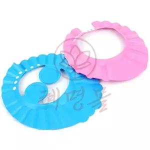 혜명몰 똑딱이 샴푸캡 목욕용 베이비 위생모자 아기목욕 귀