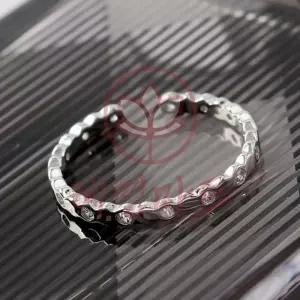 [혜명마트] 백금도금 웨이브 오픈링 반지 소중한사랑 학생커플링 사이즈 조절 심플