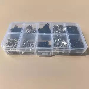 의류 똑딱이 후크 옷 수선용 단추 100세트 바지 부자재 DIY 소품