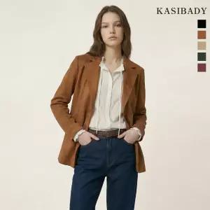 카시바디 FAUX 레더 컬러 테일러드 자켓 706307