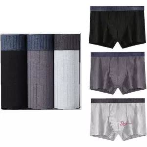 남성속옷 쿨링 팬티 통기성 면 드로우즈 3종세트 사각 면쿨링nop370