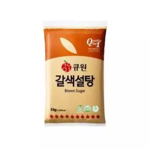 큐원 황설탕 3kg 1개 삼양사 갈색설탕