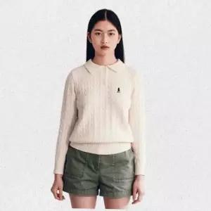 매장정품 예일 YALE 우먼즈 케이블 폴로 니트아이보리 2816627 1472618