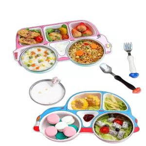 유치원 어린이 귀여운 택시 타요 버스 식기 세트 식판