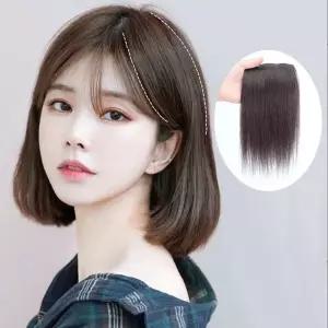 부분가발 헤어피스 10cm 볼륨 똑딱이 붙임머리