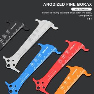 자전거 체인 체커 알루미늄 합금 로드 바이크 마모 지표자수리 도구 사이클링 게이지 측정기