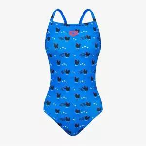 매장정품 ARENA 아레나 여성 선수 탄탄이 컬리팜 원피스 싱글 스트랩백 실내수영복(A6SL1CO05)BLU(브라캡별