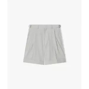 리버클래시 26SS LMM23781 아이보리 주름지 원턱 카브라 하프 팬츠1216240