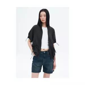 브랜드정품 에잇세컨즈 8SECONDS 시어 셔링 반소매 점퍼 애쉬 143457