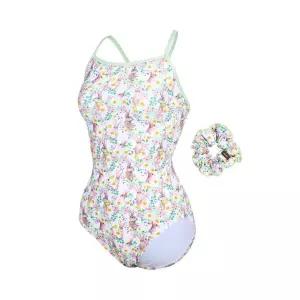 매장정품 renoma RENOMASWIM 여성 래빗 타이백 원피스수영복 헤어스크런치 세트 아이보리 RN-LS2G202-IV 50