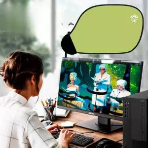 사무실햇빛가리개 모니터 비침 캐노피 에어컨 나뭇잎 천장 바람막이 차단 형광등 가림막 빛