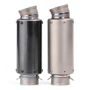 51MM 60MM 범용 호환 바이크 오토바이 배기 수정 머플러 티타늄 합금 카본 소음기 XMAX300 NINJA400 Z900 N