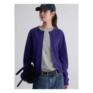 (35615AWM1S) [에잇세컨즈] 울100 카디건 바이올렛