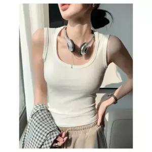 여성 슬림핏 무지 나시 여자 민소매 티셔츠 여성민소매티 골지나시 민소매나시 망고나시