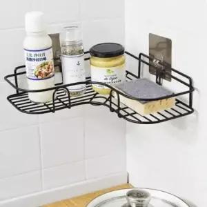 [SBD] 코너선반 욕실선반 무타공 철재 수납정리 벽설치