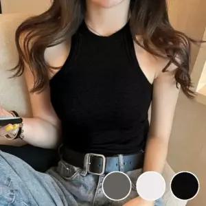 시원한 홀터넥 이너 골지 망고나시 민소매티셔츠 여자나시 여성나시 여자나시티