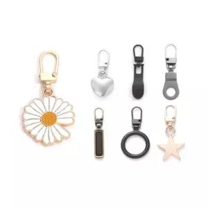 예쁜 셀프 지퍼 손잡이 자크고리 수선클립 탈부착 DIY 수선 옷수선 지퍼고리