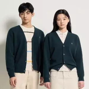 빈폴 BEANPOLE [SS26] 남녀공용 코튼 베럴비 카디건 - 그린 :BC615AE10M